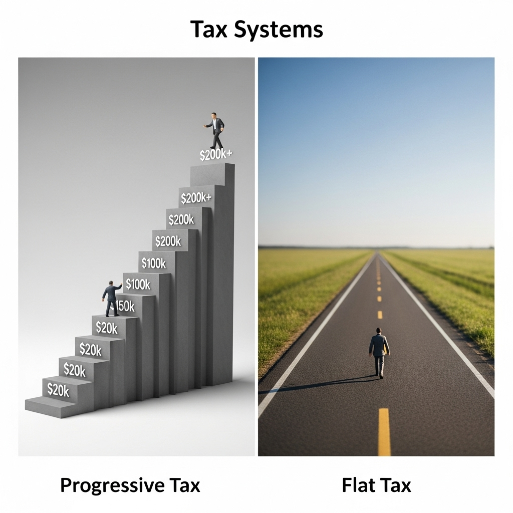Porównanie systemów opodatkowania: progresja i podatek liniowy